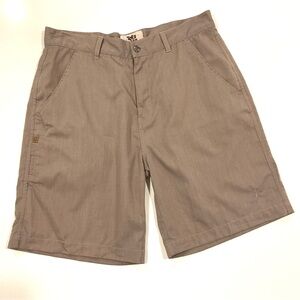 Toes on the Nose, Men's Flat Front Lt Brown Walking Shorts Size 34